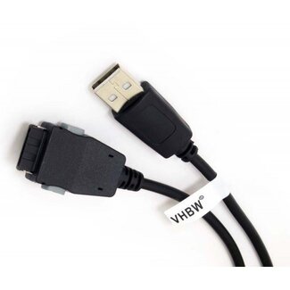 VHBW USB-Kabel für Samsung Telefone mit 24-Pin Anschluss - 1 Meter