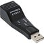 Premium USB-A zu RJ45 Fast Ethernet LAN Adapter - USB 2.0 - CAT5 / Schwarz