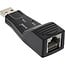 Premium USB-A zu RJ45 Fast Ethernet LAN Adapter - USB 2.0 - CAT5 / Schwarz