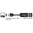 USB-A zu RJ45 Gigabit Ethernet LAN Adapter / kompakt - USB 3.0 - CAT6 / schwarz - 0,10 m