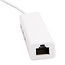 USB-C auf RJ45 Fast Ethernet LAN Adapter mit 3-Port USB 2.0 Hub - CAT5 / Weiß - 0,15 m