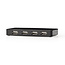 Nedis USB 2.0 Hub mit 7 Ports, externes Netzteil, 0,80 m, Schwarz