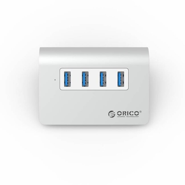 Orico USB 3.0 Desktop-Hub 4 Ports - busbetrieben / Aluminium - 1 Meter