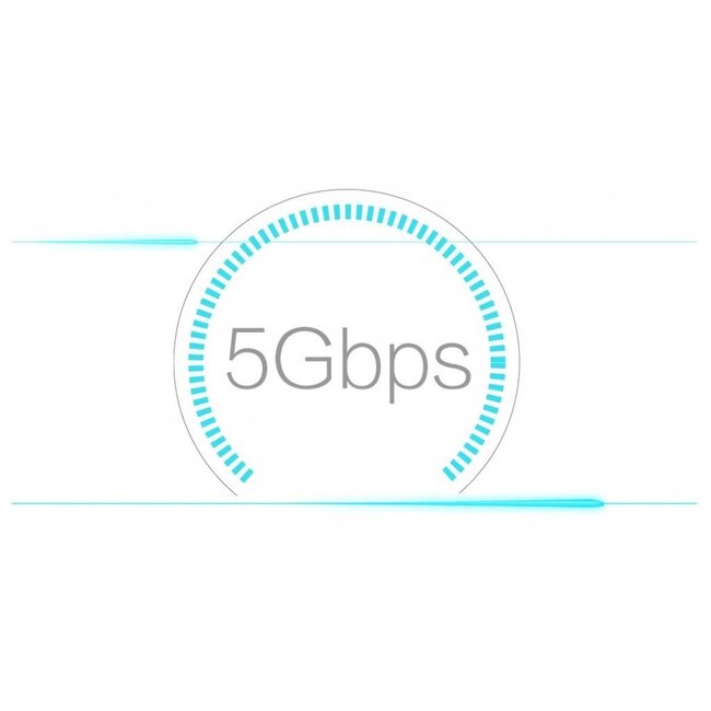 Orico USB 3.0 Desktop-Hub 4 Ports - busbetrieben / Aluminium - 1 Meter