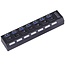 USB 3.0 Hub mit 7 Ports und Ein/Aus-Schaltern – buspowered – schwarz – 0,50 m