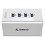 Orico USB 3.0 Hub 4 Ports mit 12V Netzteil, Aluminium, 1 Meter