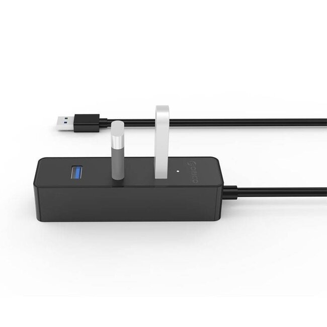 Orico USB 3.0 Hub 4 Ports - Bus-powered / Schwarz - 0,30 m