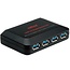 Roline USB 3.0 Hub 4 Ports mit externer Stromversorgung – Schwarz