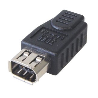 MaxTrack FireWire 400 Adapter 4-polig auf 6-polig, schwarz