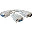 Serieller RS232 Splitter 9-pol SUB-D (m) auf 2x 9-pol SUB-D (w) - 0,15 m