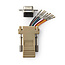 Serieller RS232 Adapter 9-pol SUB-D (m) - RJ45 (w) / Beige