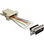 Gameport Adapter 15-pol SUB-D (m) - RJ45 (w) Beige