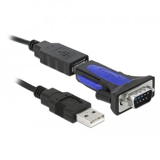 DeLOCK USB-A (m) zu 9-pol SUB-D (m) Seriell RS485 Adapter mit Schrauben - 0,80 m, FTDI Chip
