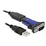 USB-A (m) zu 9-pol SUB-D (m) Seriell RS485 Adapter mit Schrauben - 0,80 m, FTDI Chip