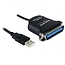 Premium USB-A (m) zu 36-pol SUB-D (m) IEEE1284 Paralleldruckerkabel - 0,80 m