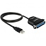 Premium USB-A (m) zu 36-pol SUB-D (m) IEEE1284 Paralleldruckerkabel - 0,80 m