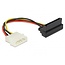 Molex (m) auf SATA (w) Winkeladapter - 0,15 m