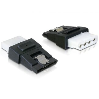 DeLOCK SATA (w) auf Molex (w) Adapter mit Metallklammer