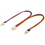 3-Pin Gehäuselüfter (v) + 2x 3-Pin Gehäuselüfter (m) Splitter - 0,20 m
