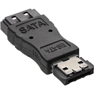 InLine eSATA (w) - SATA (m) Adapter - SATA300 - 3 Gbit/s / Schwarz