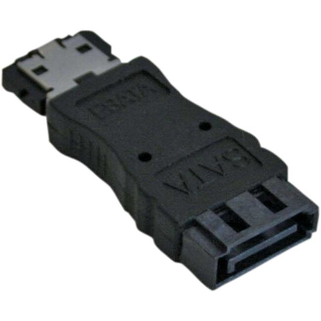 eSATA (w) - SATA (m) Adapter - SATA300 - 3 Gbit/s / Schwarz