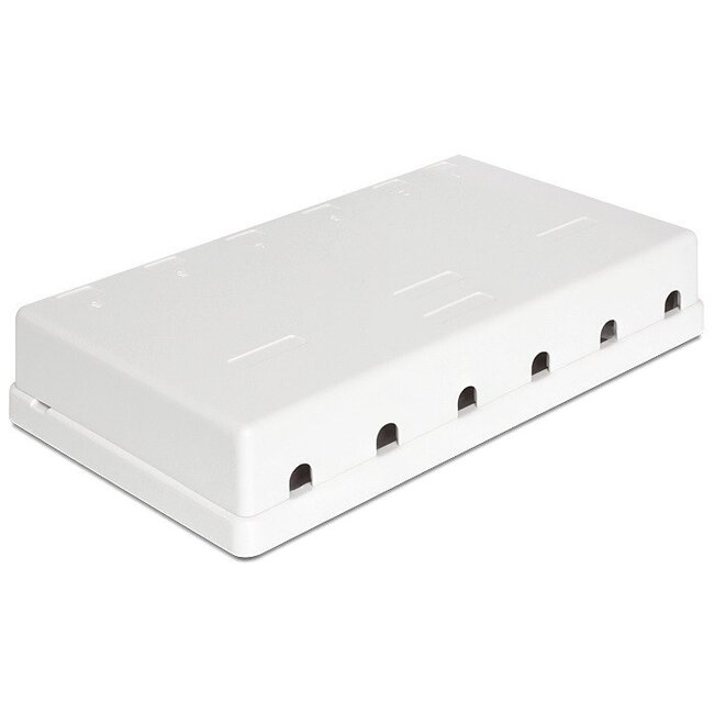 Ausgangsbox | für 6 Keystone-Module | Weiß