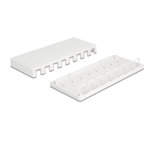 Ausgangsbox | für 8 Keystone-Module | Weiß