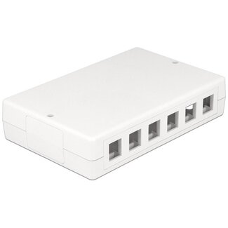 DeLOCK Ausgangsbox | für 6 oder 12 Keystone-Module | Weiß