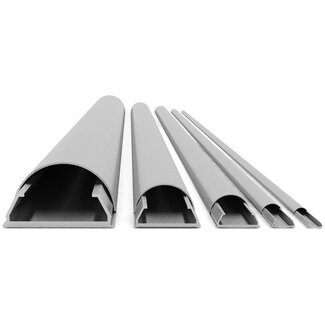 Multibrackets Premium Aluminium-Kabelkanal - 110 x 3,3 cm / Silber