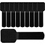 Klettkabelbinder mit Klebestreifen / Schwarz (10 Stück)
