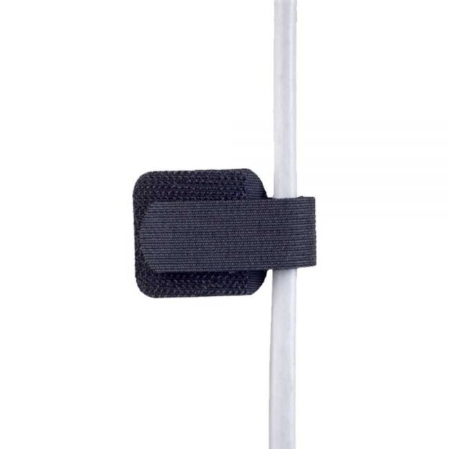 Klettband-Kabelbinder mit Klebestreifen Weiß (10 Stück)