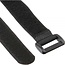 Klettband Kabelbinder mit Schnalle 500 x 25 mm / Schwarz (10 Stück)