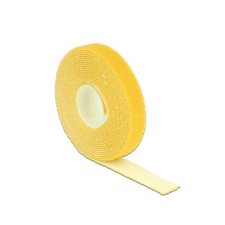 DeLOCK Klettband Rolle 13mm Gelb (3 Meter)