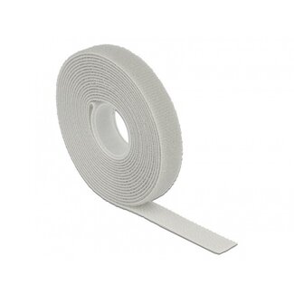DeLOCK Klettband Rolle 13mm Grau (3 Meter)