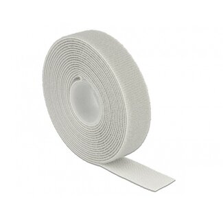 DeLOCK Klettband Rolle 20mm Grau (3 Meter)