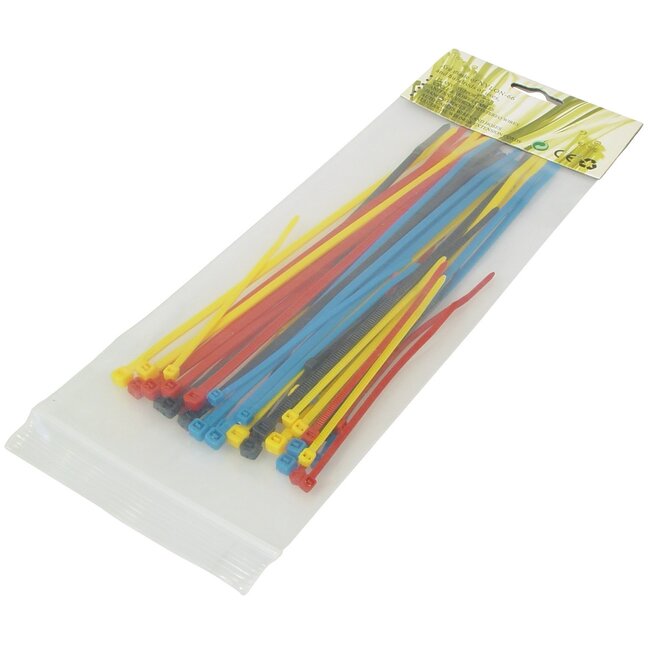 Kabelbinder 100 x 2,5mm / gemischt (25 Stück) + 200 x 3,5mm / gemischt (25 Stück)