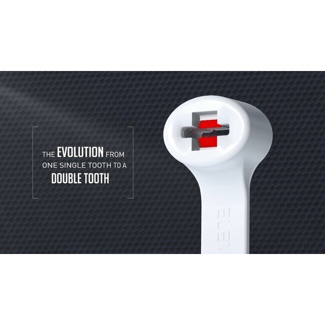 Elematic 2-Lock Kabelbinder 200 x 4,5mm Schwarz UV-beständig (100 Stück)