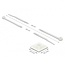 Kabelbinder 300 x 4,8 mm (10 Stück) mit selbstklebenden Haltern (10 Stück) transparent