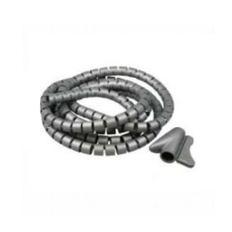 Tack Cable Eater Kabelschutzschlauch mit Einziehwerkzeug - 16 mm / 2 m / Grau
