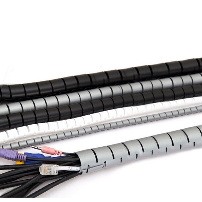 Cable Eater Kabelschutzschlauch mit Einziehwerkzeug - 28 mm / 10 m / Schwarz