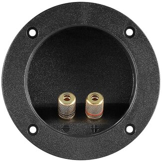 Goobay Einzelner runder Lautsprecher-Terminal mit Schraub-/Bananenanschluss