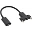 USB-C (m) auf USB-C (m) Einbauadapter - USB3.2 (bis 10 Gbit/s) - PD bis 20V/5A - Schwarz - 0,20 m