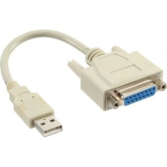 InLine USB-auf-GamePort Adapter (passiv) - 0,20 m