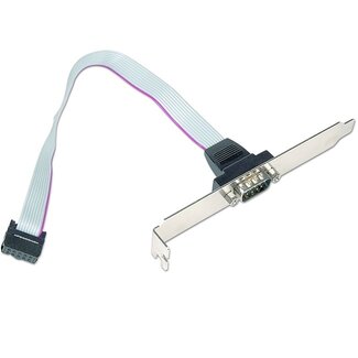 Cablexpert 9-poliger SUB-D Stecker (m) mit Halterung - 0,25 Meter