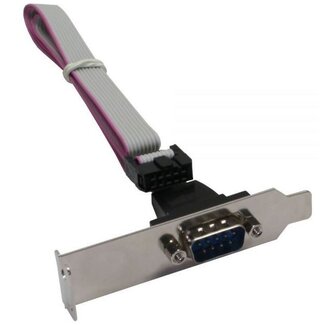 InLine 9-poliger SUB-D (m) Flachstecker mit Halterung - 0,60 Meter