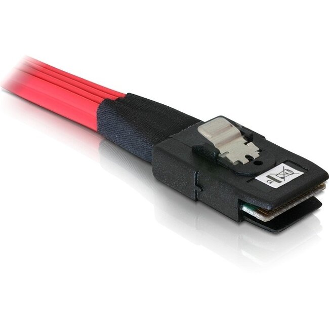 Mini-SAS SFF-8087 auf 4x SAS SFF-8482 + 4x Molex Kabel 0,5m