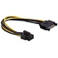 PCIe 6-polig (m) zu SATA 15-polig (m) Stromadapter - 0,15 m