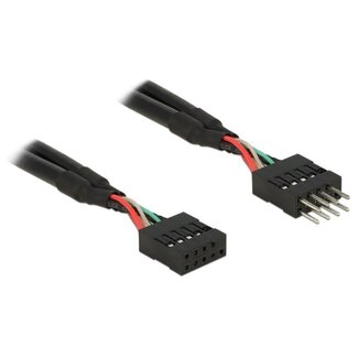 DeLOCK USB 2.0 Verlängerungskabel 0,10 m Pin Header
