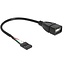 Pin-Header-Adapter USB 2.0 (m) - USB-A (m) - 0,20 Meter
