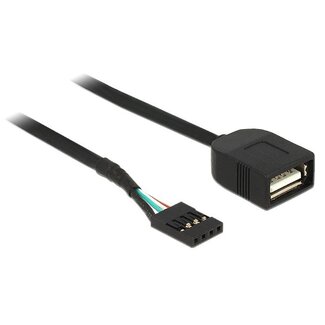 DeLOCK USB 2.0 Pin Header auf USB-A Adapterkabel - 0,40 m